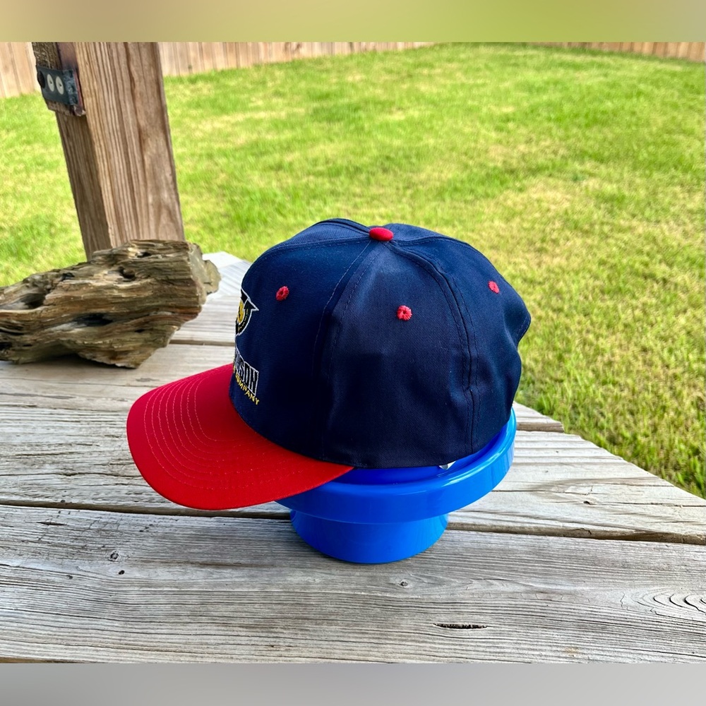 Company‎ Logo Hat Navy and Red RD Johnson SnapBack Cap - Picture 6 of 7